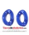Eslabón Acrílico 28x20mm Azul Eléctrico