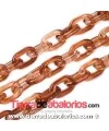 Eslabón Acrílico 14x9mm Caramelo