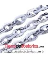 Eslabón Acrílico 15X10mm Blanco Howlita