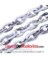 Eslabón Acrílico 15X10mm Blanco Howlita