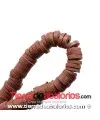 Aros de Arcilla 4x1mm Agujero 1mm, Marrón Chocolate
