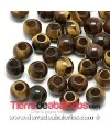 Ojo de Tigre Bola 12x10mm Agujero 5mm