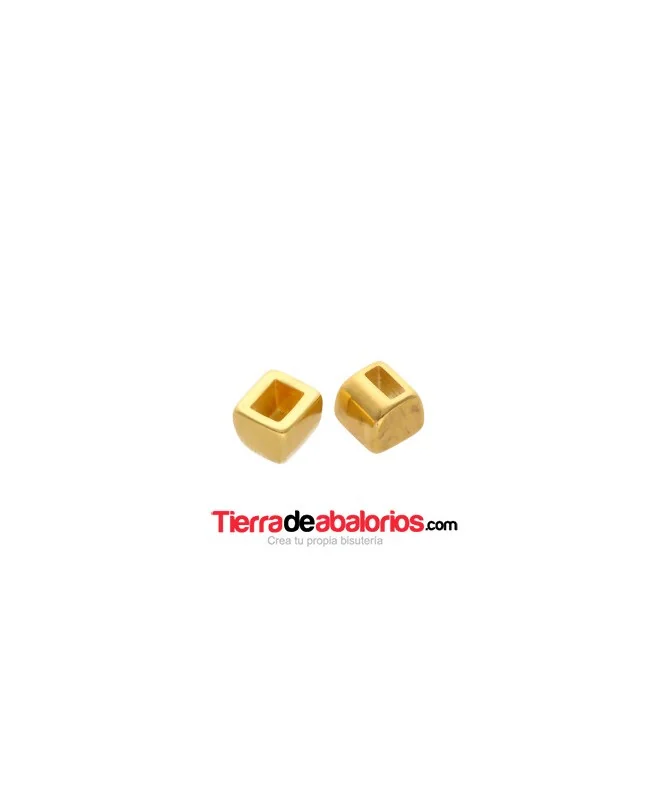 Terminal para Cuero Plano de 5mm, Dorado