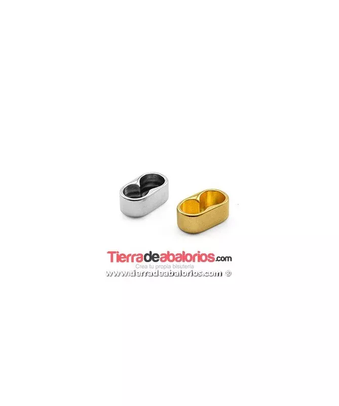 Terminal Doble 24x10mm 2 Agujeros de 10mm, Dorado