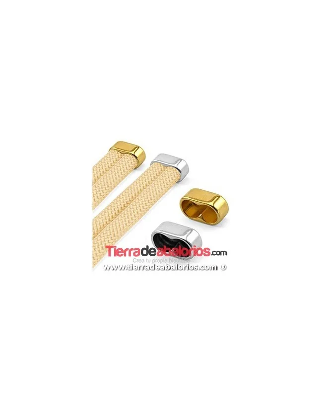 Terminal Doble 24x10mm 2 Agujeros de 10mm, Dorado