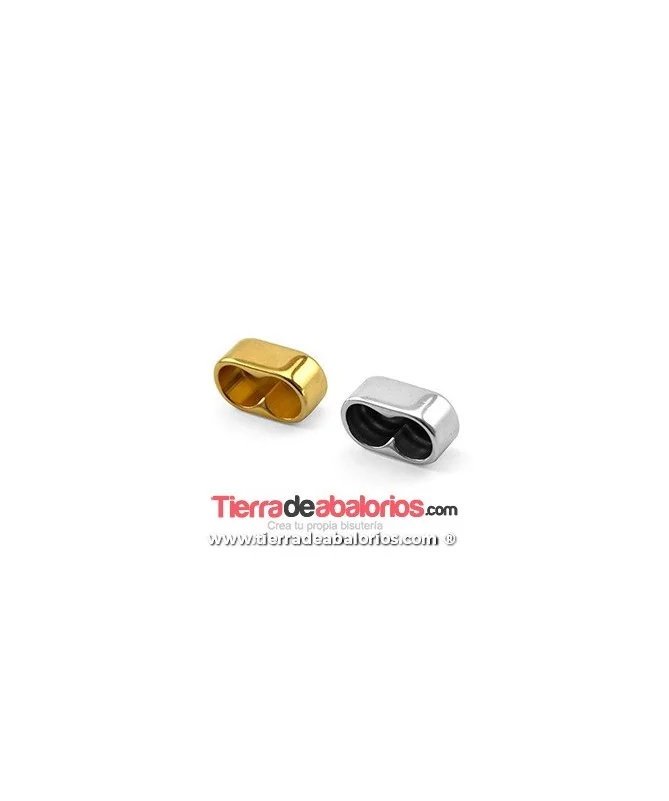 Terminal Doble 24x10mm 2 Agujeros de 10mm, Dorado