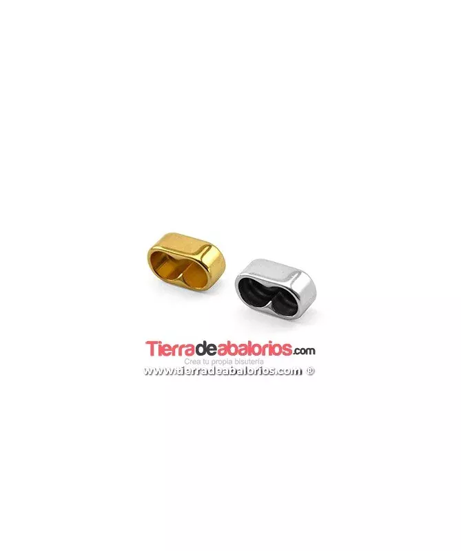 Terminal Doble 24x10mm 2 Agujeros de 10mm, Dorado