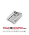 Colgante Cuaderno 20x16mm, Plateado