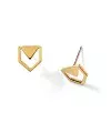 Pendiente Flecha 10x9mm, Dorado