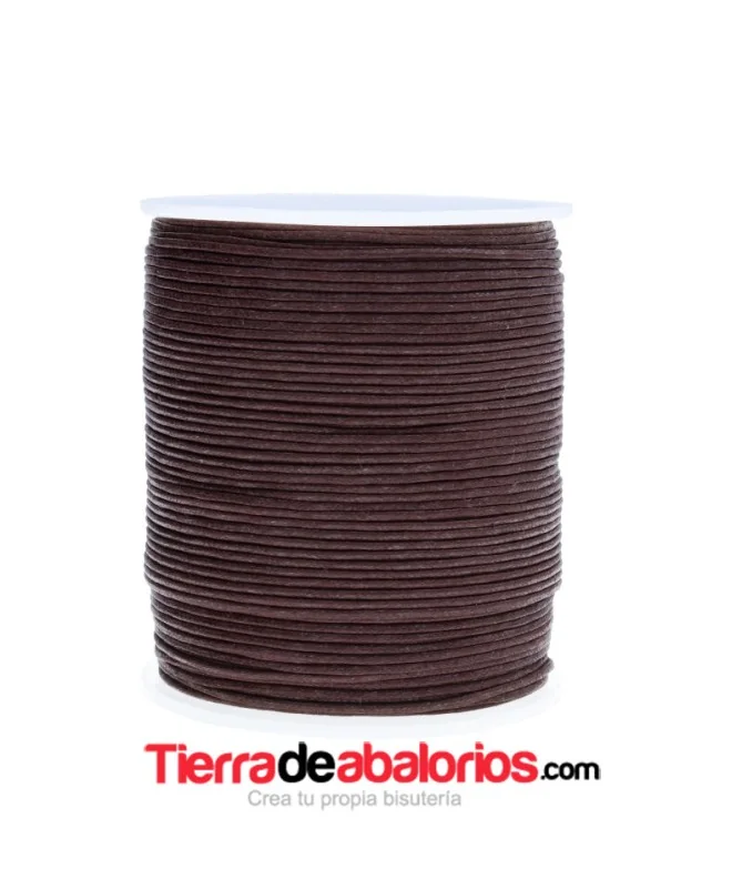 Hilo de Algodón Redondo 1mm - Marróin Chocolate