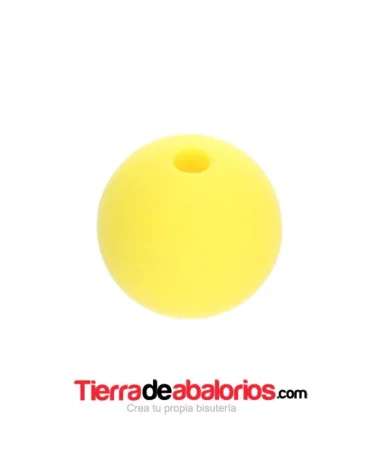 Bola de Silicona 12mm Agujero 2,2mm, Amarillo