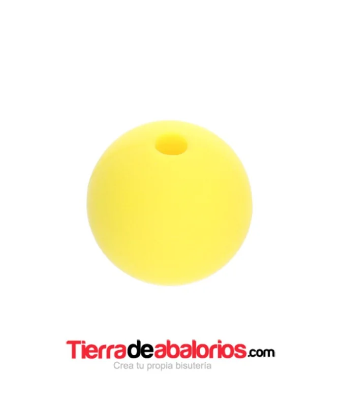 Bola de Silicona 12mm Agujero 2,2mm, Amarillo