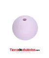 Bola de Silicona 15mm Agujero 2,2mm, Lila Pastel