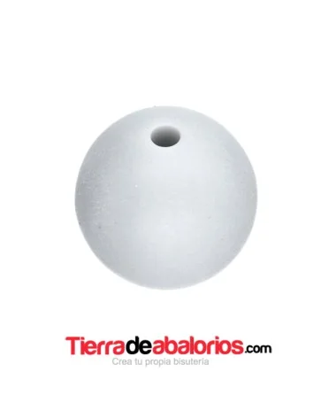 Bola de Silicona 15mm Agujero 2,2mm, Gris