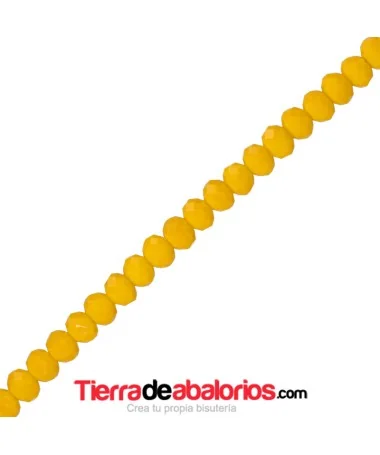 Bola Rondel 6x5mm Agujero 1mm Mostaza