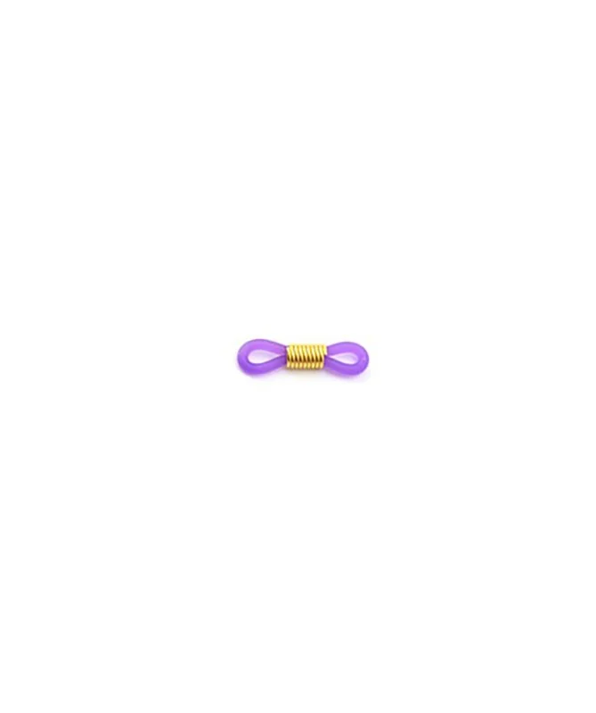 Goma para Gafas con Espiral Lila-Dorado