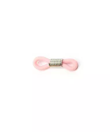 Goma para Gafas con Espiral Rosa-Plateado