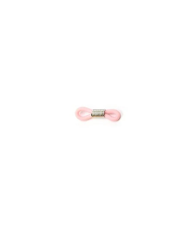 Goma para Gafas con Espiral Rosa-Plateado