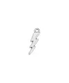 Colgante Rayo 18x4mm, Plateado
