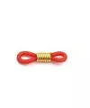 Goma para Gafas con Espiral Rojo-Dorado