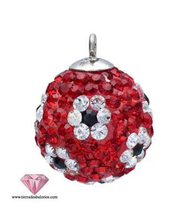 Llamador de Angeles Bola 16mm con Swarovski, Plata de Ley Llamador de Angeles Bola 16mm con Swarovski, Plata de Ley