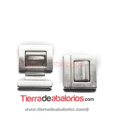 Cierre Interruptor 33x24mm Agujero 20x3mm, Plateado