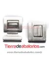 Cierre Interruptor 33x24mm Agujero 20x3mm, Plateado