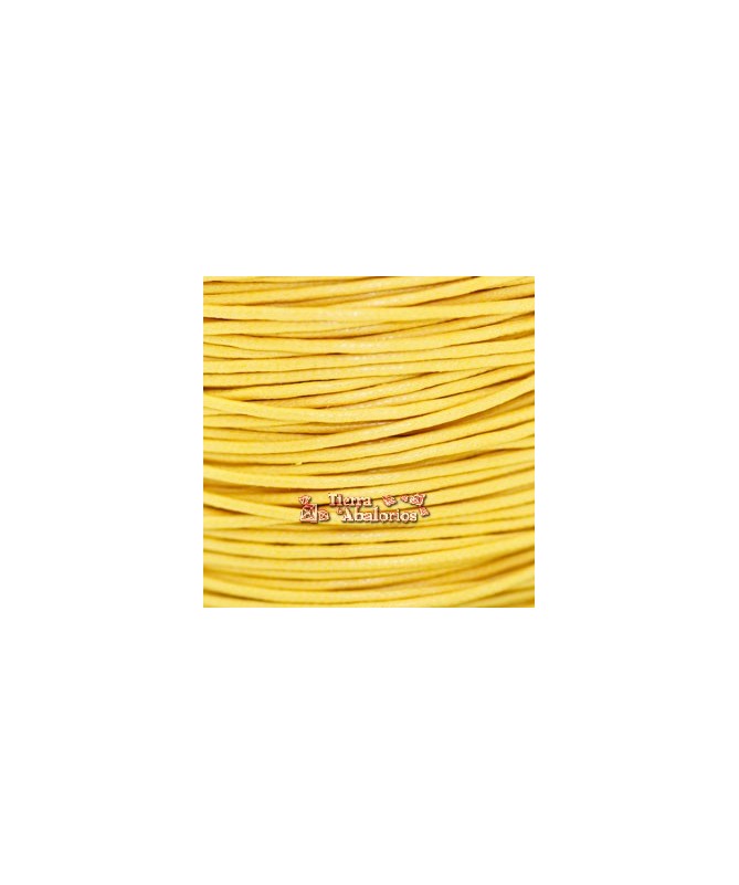 Hilo de Algodón Redondo 1mm - Amarillo