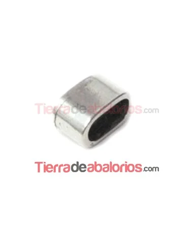 Entrepieza 13x8mm, Agujero 10x5mm, Plateada