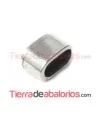 Entrepieza 13x8mm, Agujero 10x5mm, Plateada