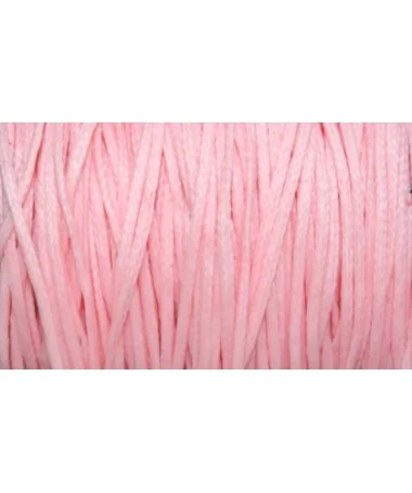 Hilo de Algodón Plano Encerado 1mm, Rosa