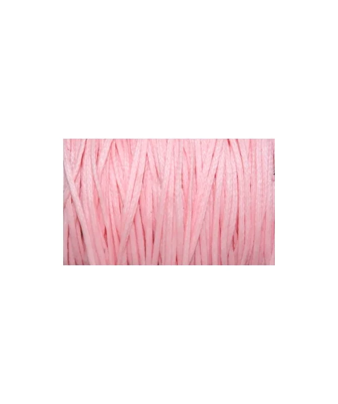 Hilo de Algodón Plano Encerado 1mm, Rosa