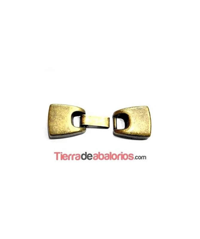 Cierre con Trabilla Agujero 13x3mm, Oro Viejo