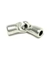 Cierre Garfio Agujero 4mm, Plateado