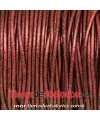 Cordón de Cuero 2mm - Marron Oscuro Metalizado