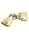 Cierre Garfio 20x12mm Agujero 13x3mm, Plateado