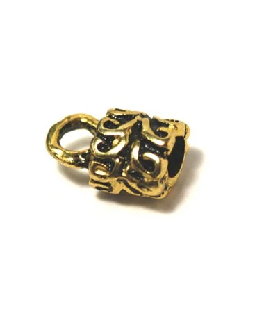 Terminal 10mm Agujero 4mm Oro Viejo Terminal 10mm Agujero 4mm Oro Viejo