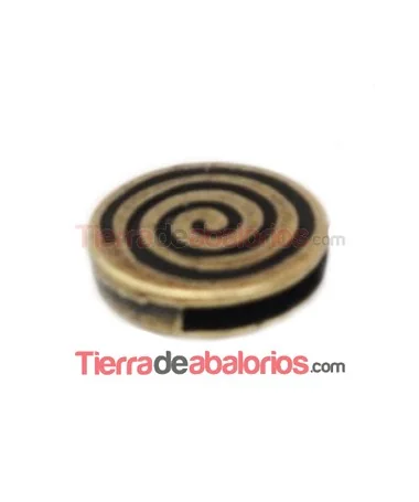 Pasador Infinito Redondo 18mm Agujero 13x3mm Oro Viejo