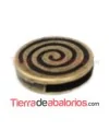 Pasador Infinito Redondo 18mm Agujero 13x3mm Oro Viejo