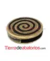 Pasador Infinito Redondo 18mm Agujero 13x3mm Oro Viejo