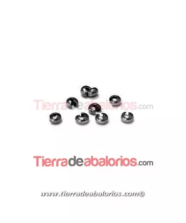 Cubre Chafas 2,5x3,85mm Agujero 1,8mm, Plateado (200 uds.) Cubre Chafas 2,5x3,85mm Agujero 1,8mm, Plateado