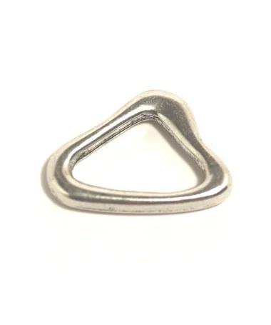 Triangulo irregular 20mm, Plateado