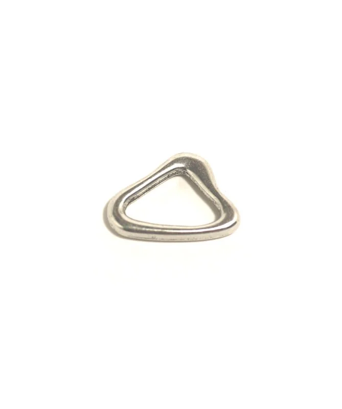 Triangulo irregular 20mm, Plateado