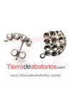 Pendiente (lleva 16 Chatones PP19 y 9 PP15), Plata Vieja