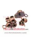 Pendiente 3 Chatones PP24 con Anilla, Cobre
