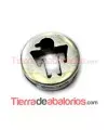 Pasador Redondo Aguila 20mm, Agujero 13x3mm, Plateado