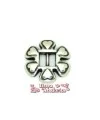 Pasador Flor18 mm Agujero 6x2mm, Plateado