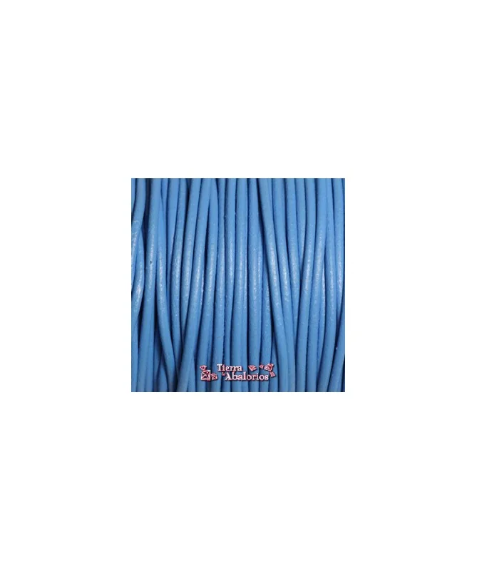 Cordón de Cuero 2,5mm Azul Ducados Cordón de Cuero 2,5mm Azul Ducados