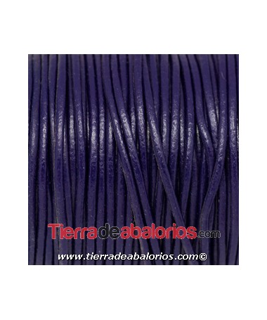 Cordón de Cuero Indú 1,5mm Violeta