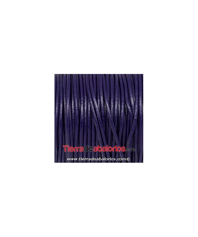 Cordón de Cuero Indú 1,5mm Violeta